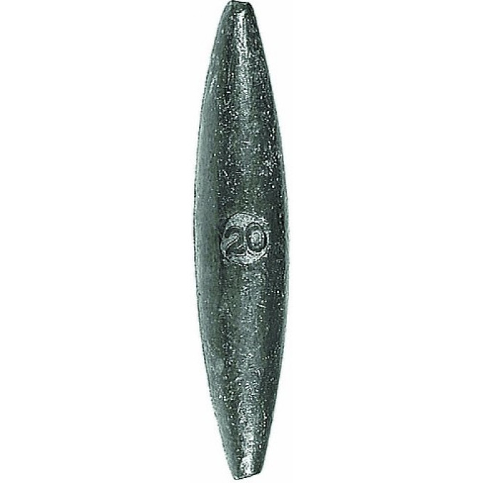 Грузило свинцовое SALMO Оливка удлиненное скользящее 40Г P5504-040